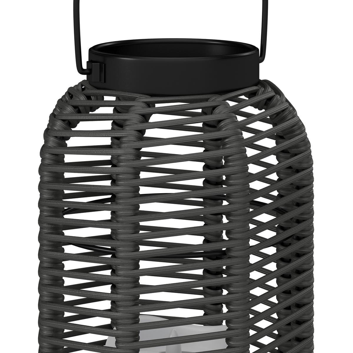 SOLÁRNE SVIETIDLO RICA - čierna, Modern, kov/plast (16/28/16cm) - Bessagi Garden