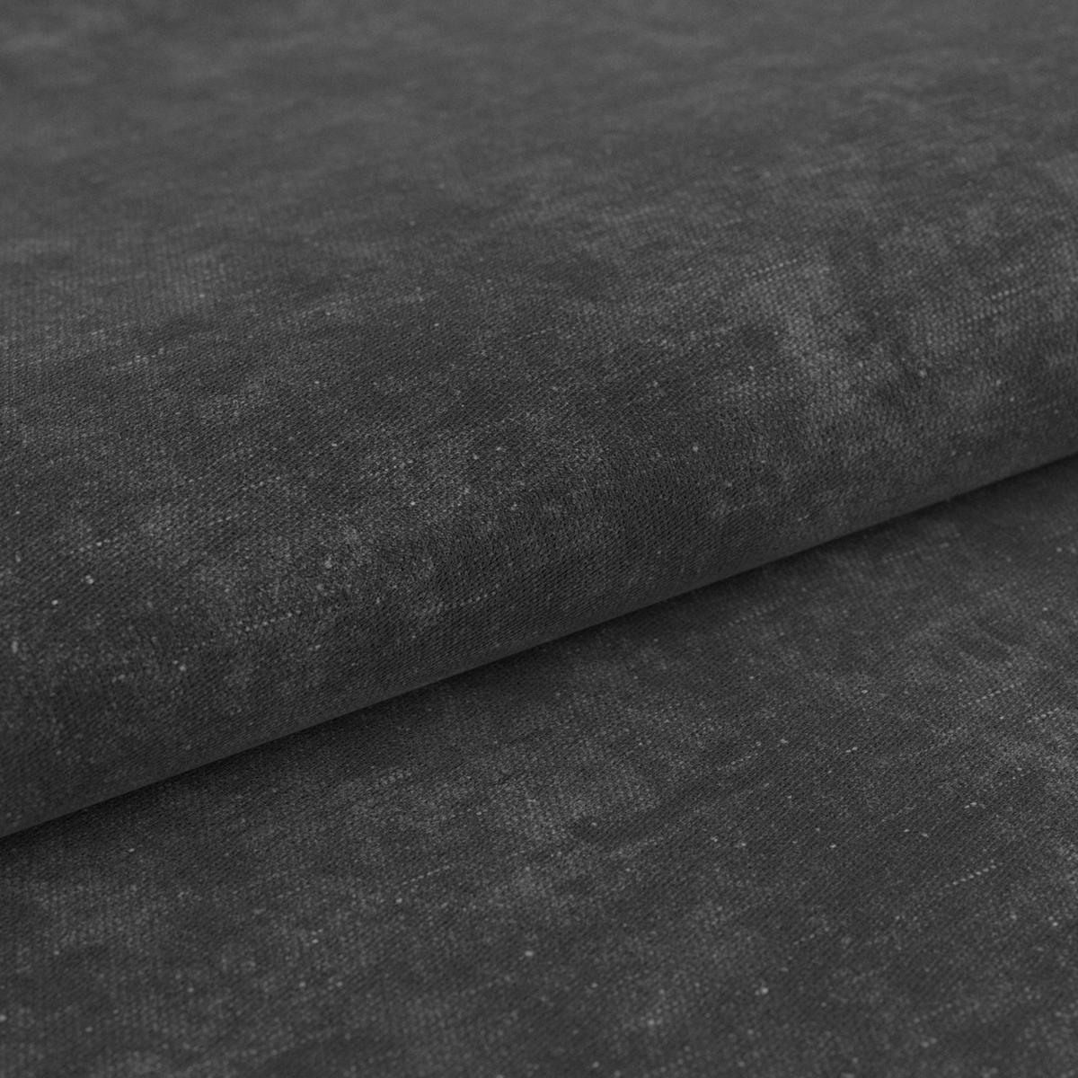 Esszimmerstuhl Laslo Dunkelgrau - Dunkelgrau/Schwarz, MODERN, Textil/Metall (43/92/56cm) - MID.YOU
