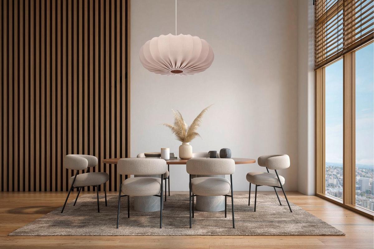 Pendelleuchte 31-39231 Caffe - Hellbraun/Weiß, KONVENTIONELL, Kunststoff/Metall (66/66/120cm)