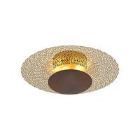 LED-Deckenleuchte 6551-48 Nevis - Rostfarben, Design, Metall (45/45/16cm) - Paul Neuhaus