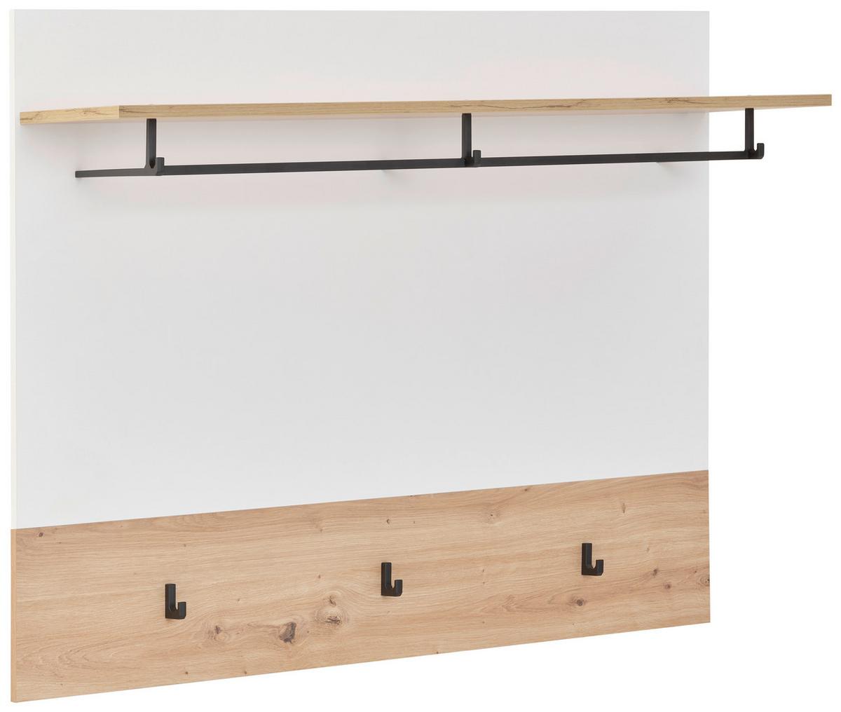 Paneel Tonale 106,5 cm Artisan Eiche Dekor/Alpinweiss - Weiß/Eiche Artisan, KONVENTIONELL, Holzwerkstoff (106,5/88/29,6cm)