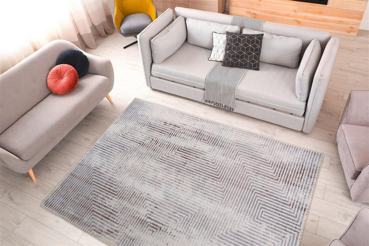 Flachwebteppich Grau Maya 160x230 cm - Grau, Basics, Textil (160/230cm) - Kayoom