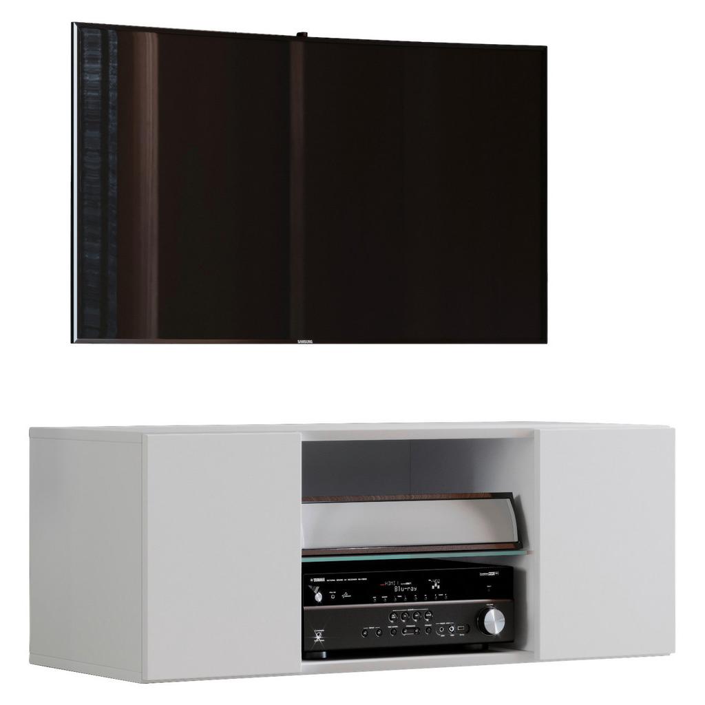 TV-Lowboard Jusa 95 B: 95 cm Weiß