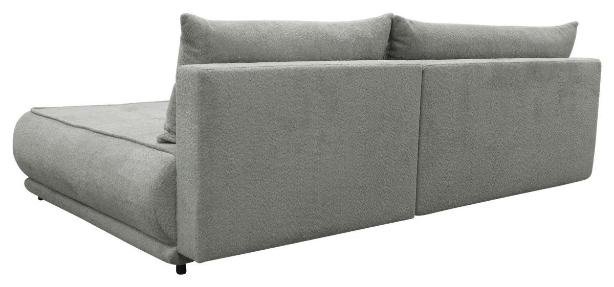Ecksofa Paros Grau 277x179 Cm - Schwarz/Grau, Design, Textil (277/179cm) - MID.YOU