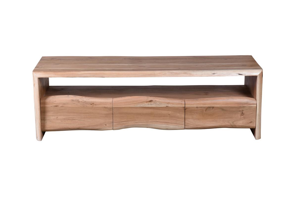 Lowboard Akazie B: 146cm - Naturfarben, Design, Holz (146/46/50cm) - MID.YOU