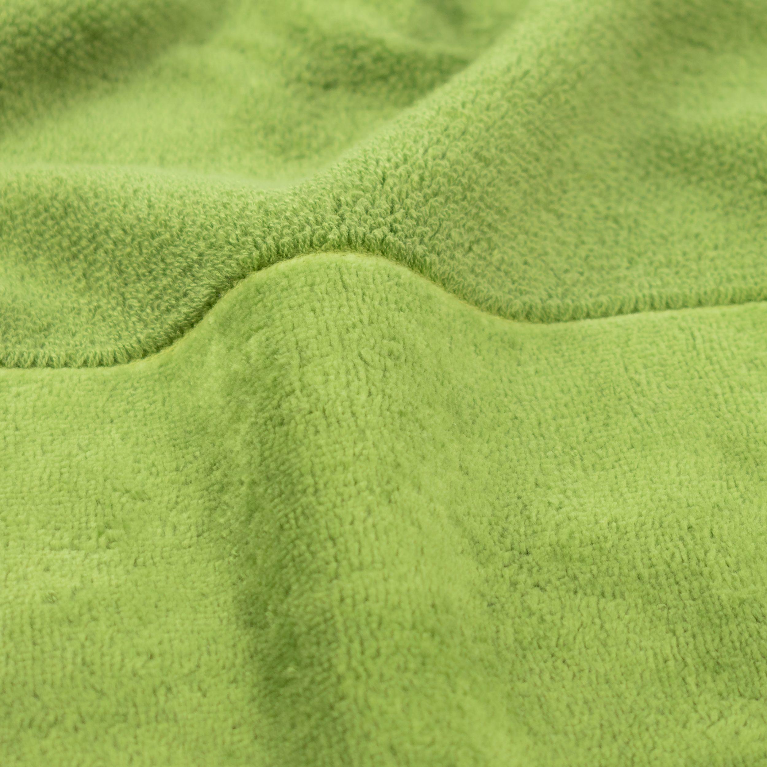 Duschtuch Bamboo Luxe Uni 80/150cm - Grün, Basics, Textil (80/150cm) - Moeve