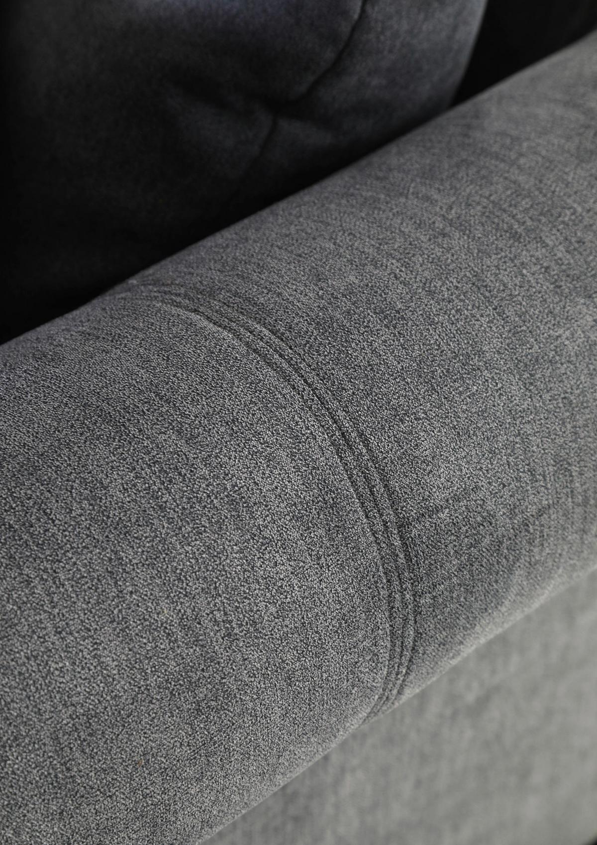 Bigsofa Lamour - Dunkelgrau/Dunkelbraun, KONVENTIONELL, Holz/Textil (270/80/110cm) - Livetastic