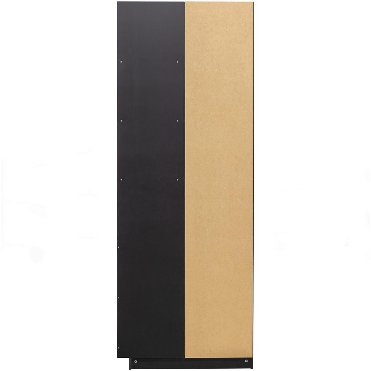 Mehrzweckschrank Finca Schwarz B: 78 Cm - Schwarz, Design, Holz (78/210/40cm) - Livetastic