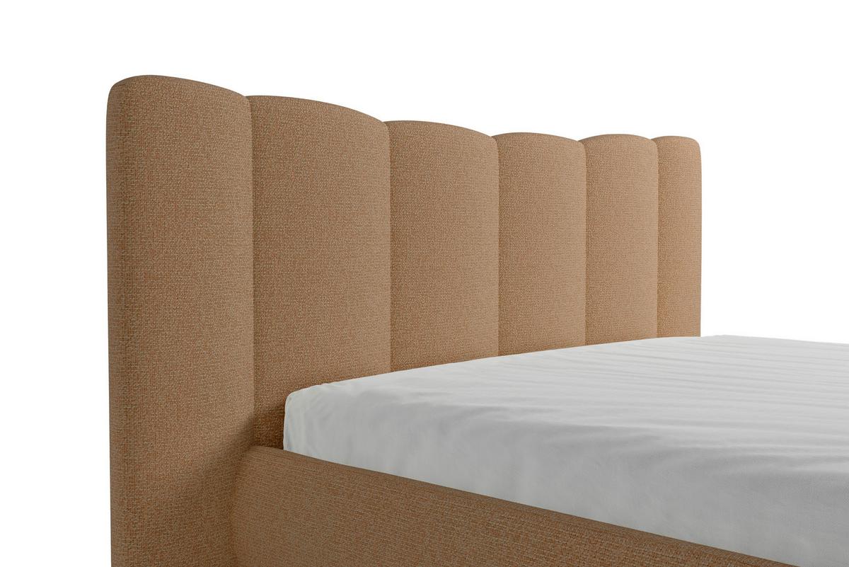 Polsterbett Nook 180x200 Cm Terracotta - Terracotta, MODERN, Holz/Holzwerkstoff (180/200cm) - MID.YOU