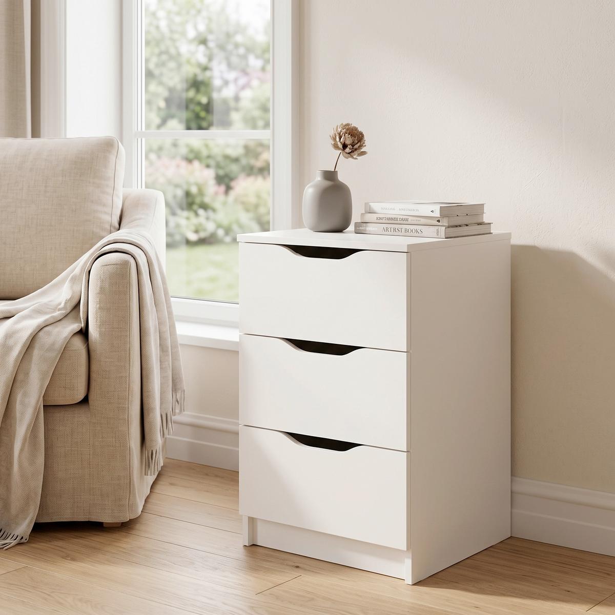Komód Westphalen 40/71cm - fehér, Lifestyle, faalapú anyag (40/71/40cm) - MID.YOU