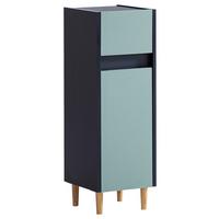 Unterschrank Lovis U 300 - Eschefarben/Dunkelblau, MODERN, Holzwerkstoff (30,2/90,3/33cm) - MID.YOU