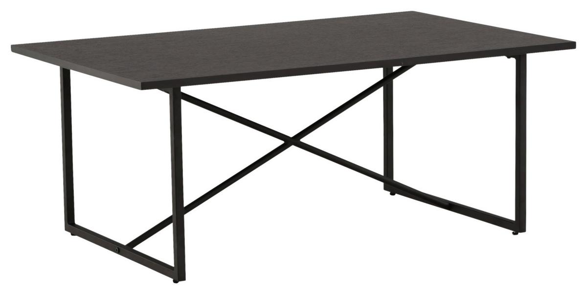 Couchtisch Pryor - Schwarz, Design, Holz/Metall (110/70/45cm) - Livetastic