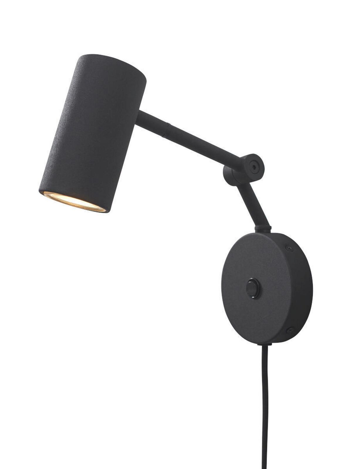 Wandleuchte Montreux - Schwarz, Trend, Metall (21,6/10,5/18cm) - It's about Romi