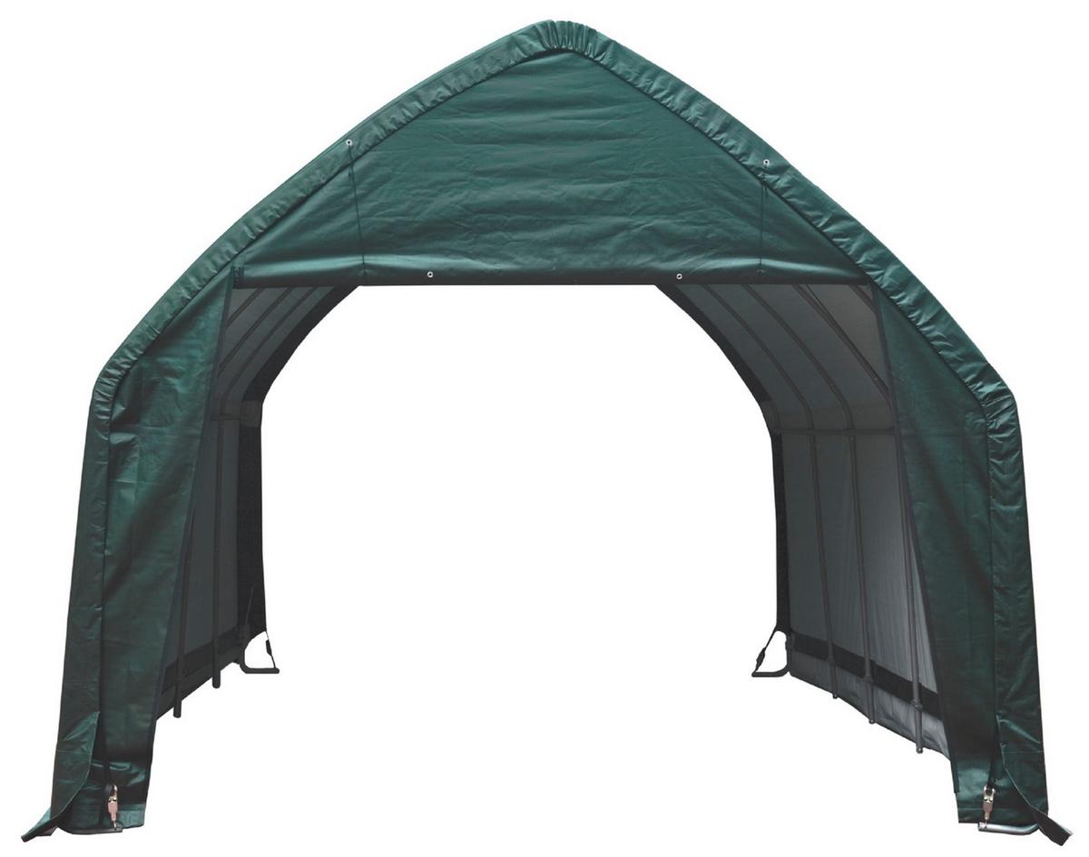 Kleingarage Garage-In-A-Box 23,8m² - Grün, Basics, Kunststoff (390/370/610cm)