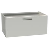Waschtischunterschrank Seidengrau, B: 80 Cm - Grau, MODERN, Holzwerkstoff (80/36/49cm) - Vertico