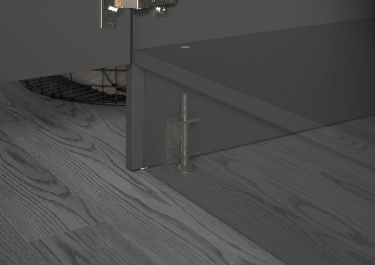 Prádelna Free Antracit - antracitová, Basics, kompozitní dřevo (133/195/68cm) - MID.YOU