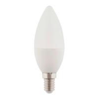 LED žárovka E14, 5W, 230V - opál, sklo (3,7/10,7cm)