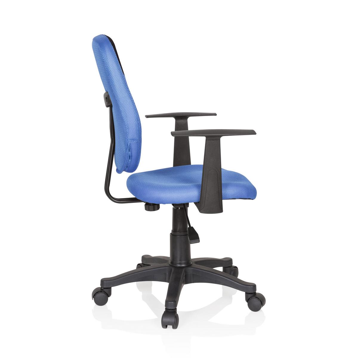 Jugenddrehstuhl Kiddy Style Blau/Schwarz - Blau/Schwarz, Basics, Kunststoff (56/89-99/50cm) - MID.YOU