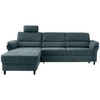 Ecksofa Cavoli, Blau S: 176x279 cm - Blau/Schwarz, MODERN, Textil (176/279cm) - Livetastic