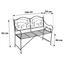 Gartenbank Vesuv Stahl ca. 106/92/54cm - Rostfarben, MODERN, Metall (106/92/54cm) Gartenbank Vesuv Stahl ca. 106/92/54cm - Rostfarben, MODERN, Metall (106/92/54cm)