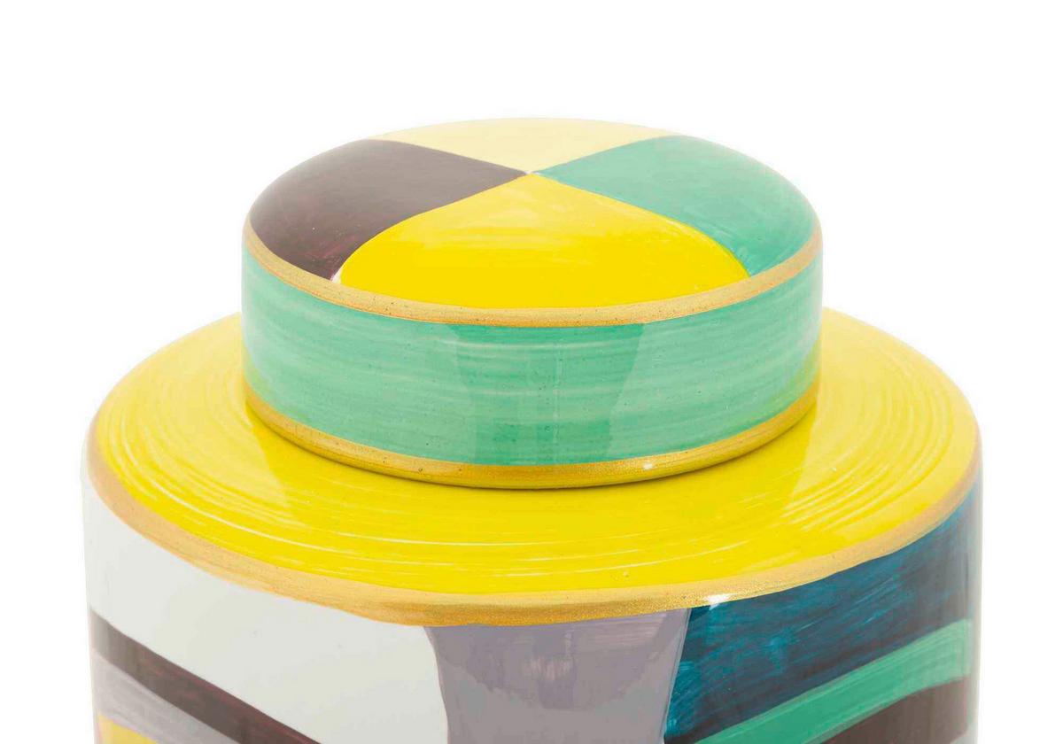 Vase Pot Piccassy Color Top Multicolor B: 19 cm - Multicolor, Basics, Keramik (19/28/19cm)
