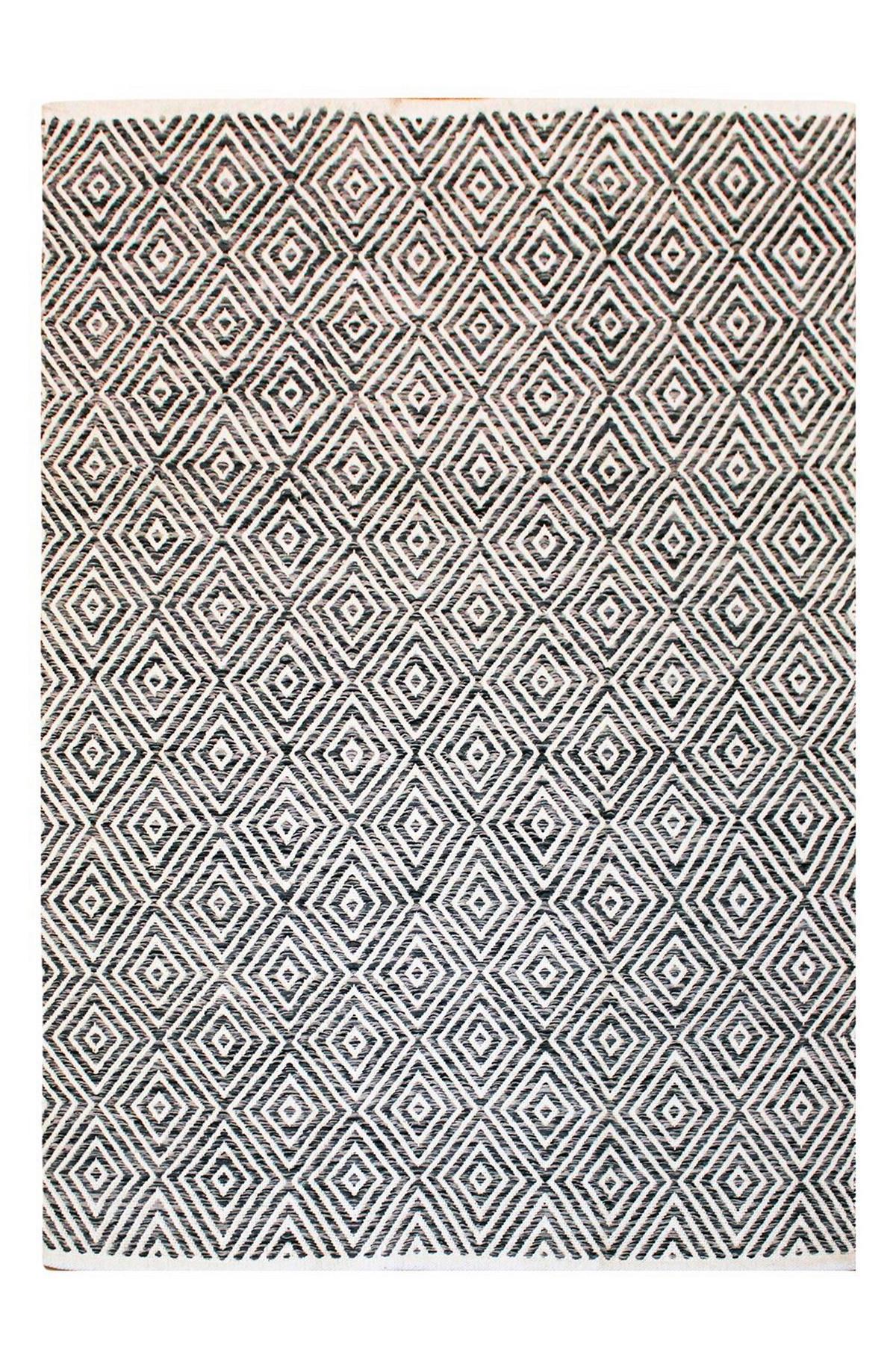 Flachwebteppich Aperitif Grau, 160x230 cm - Grau, KONVENTIONELL, Textil (160/230cm)