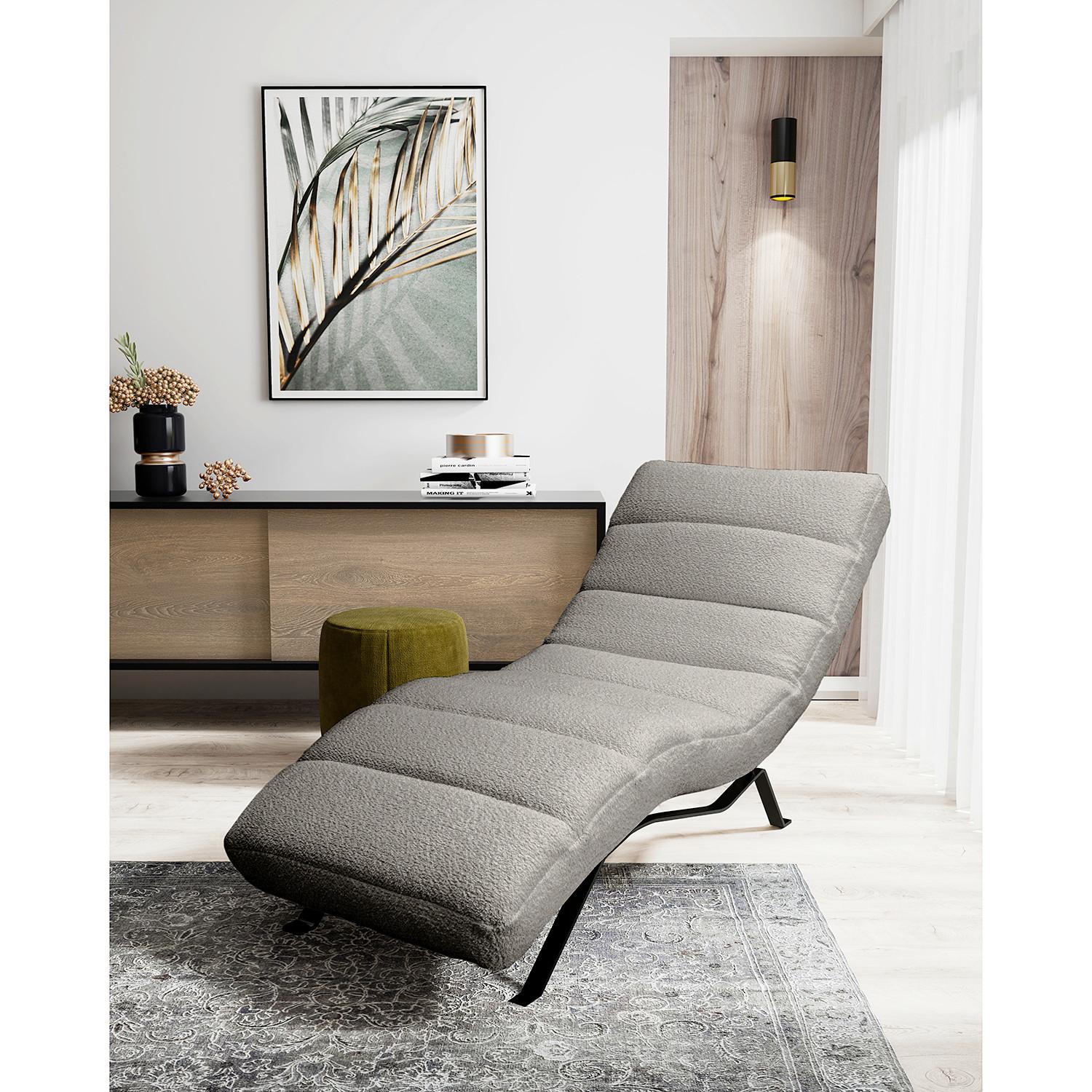 Relaxliege Swing Black Dunkelgrau B: 65 Cm - Dunkelgrau/Schwarz, Design, Textil (65/65-95/171cm) - Livetastic