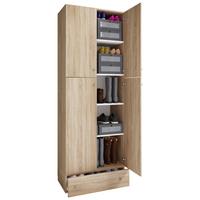 Drehtürenschrank Mit Schubladen 70 cm Lona - Sonoma Eiche, MODERN, Holzwerkstoff (70/200/39cm) - MID.YOU