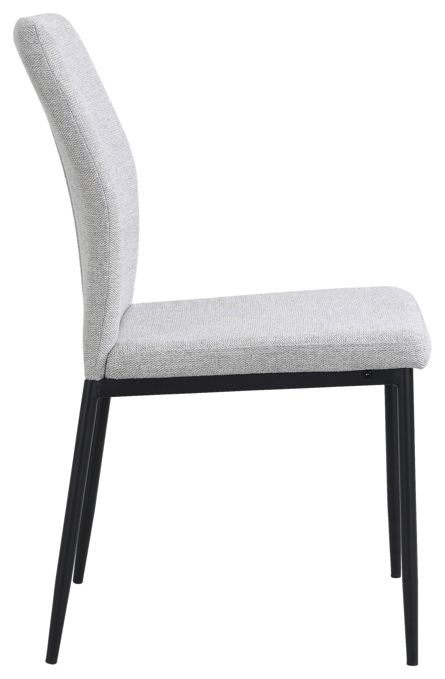 Vierfußstuhl Augusta Webstoff Grau - Schwarz/Grau, KONVENTIONELL, Textil/Metall (45/87/56.5cm)