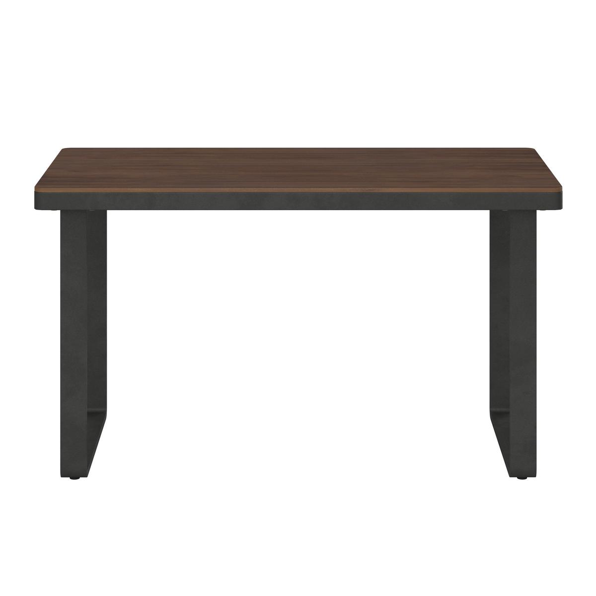 JEDÁLENSKÁ TERASOVÁ SÚPRAVA GIANNA - čierna/farba tíku, Modern, kov/drevo (221/71/76cm) - Bessagi Garden