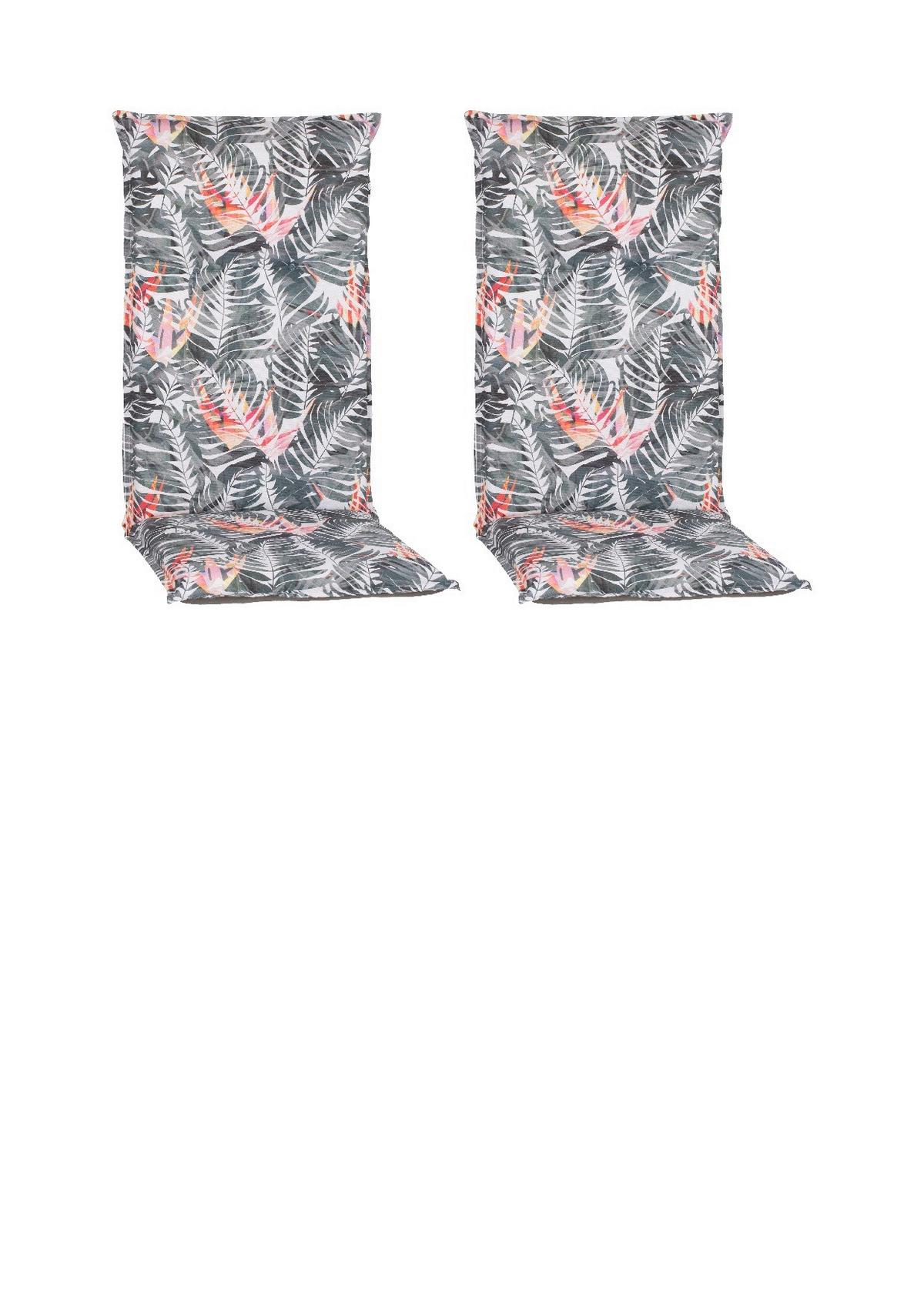 Hochlehner Auflagen 2er-set Tamky 118x46x8cm Grau - Grau, Basics, Textil (118/46/8cm) - Gardenson