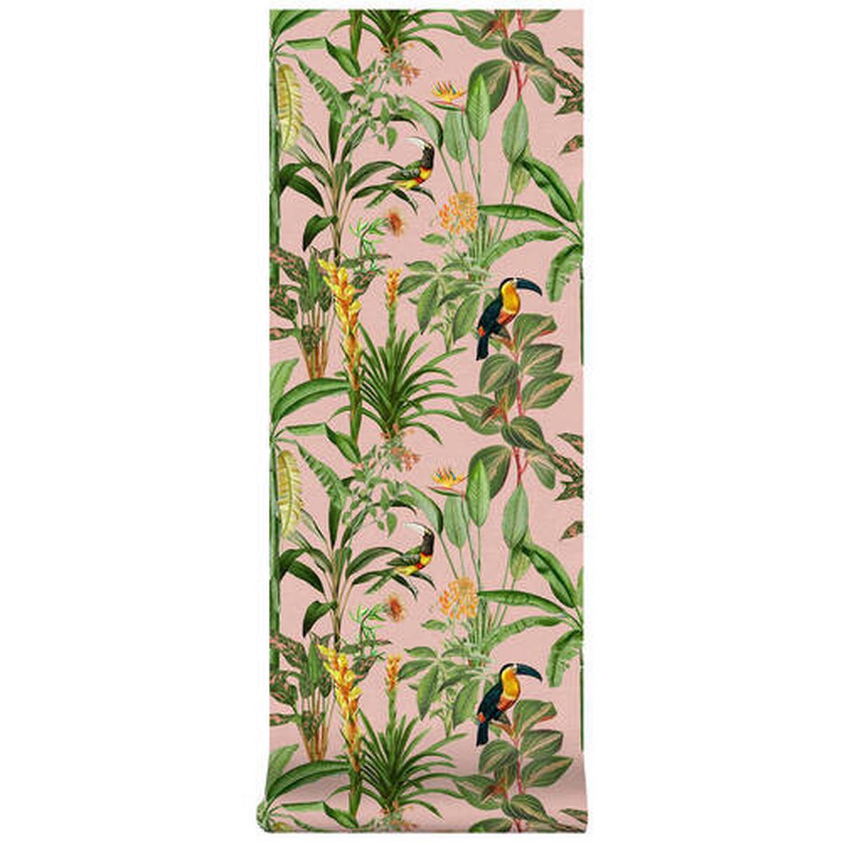 Vliestapete 112043 - Pink/Gelb, Basics, Papier/Kunststoff (52/1005cm)