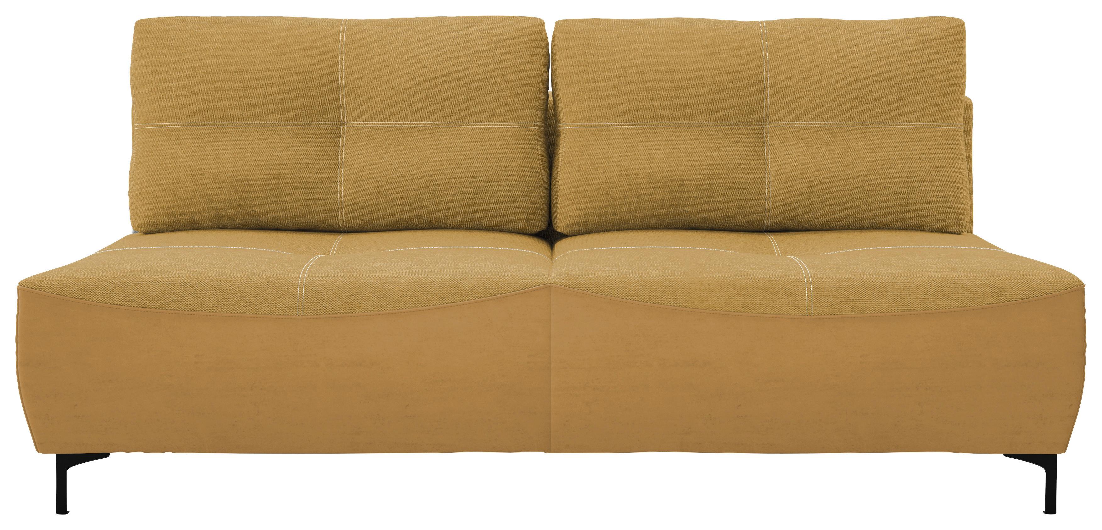 2-sitzer-sofa Mit Schlaffunktion Wendy B: 197 Cm - Gelb/Schwarz, Design, Textil (197/94/96cm) - MID.YOU