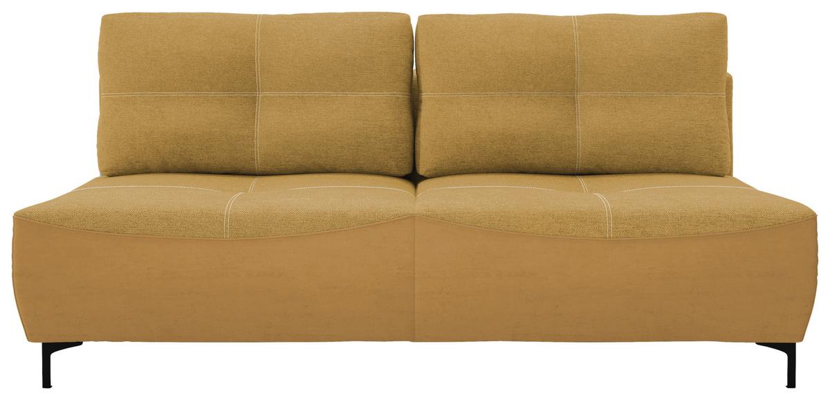 2-sitzer-sofa Mit Schlaffunktion Wendy B: 197 Cm - Gelb/Schwarz, Design, Textil (197/94/96cm) - MID.YOU