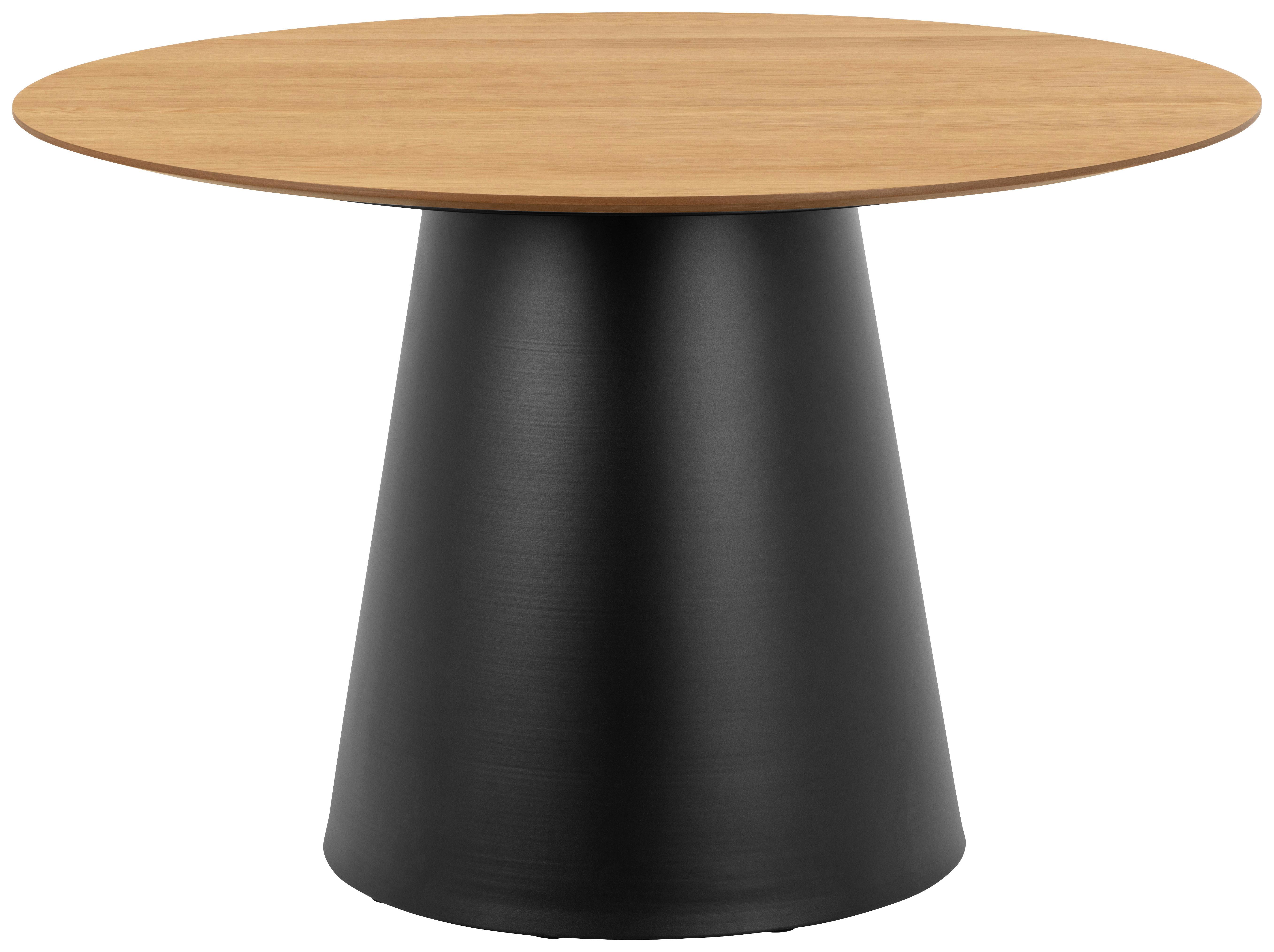 Jedálenský stôl SOLI 120 - viacfarebná/čierna, Design, kov/drevo (120/75cm) - MID.YOU