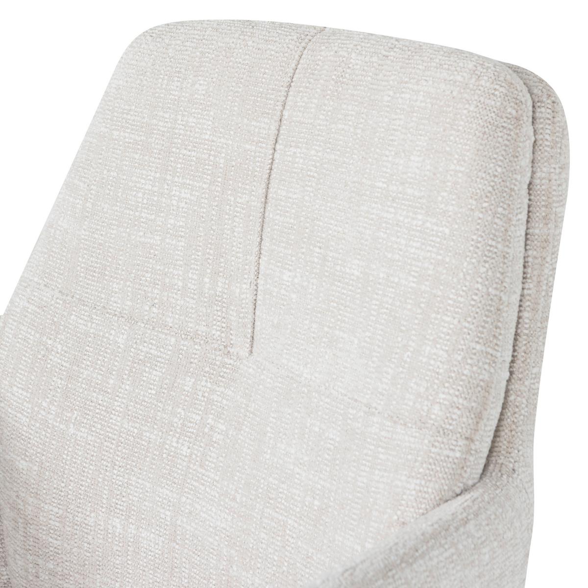ARMLEHNSTUHL Grant Naturfarben B: 61cm - Schwarz/Naturfarben, MODERN, Textil/Metall (61/88/63cm) - Livetastic