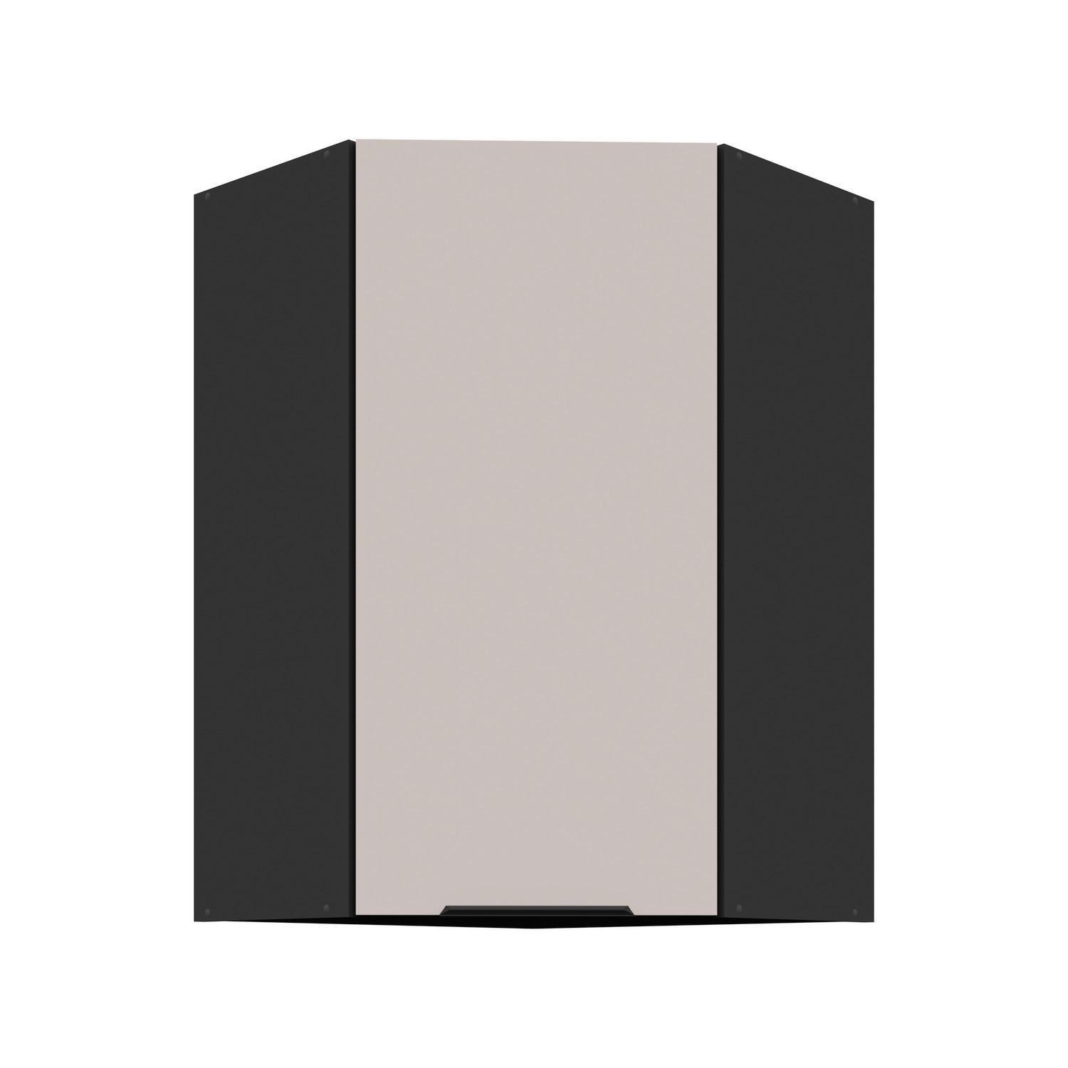 Konyhai Faliszekrény Arona 60-60/90cm - bézs/fekete, Modern, faalapú anyag (60x60/90/31cm)