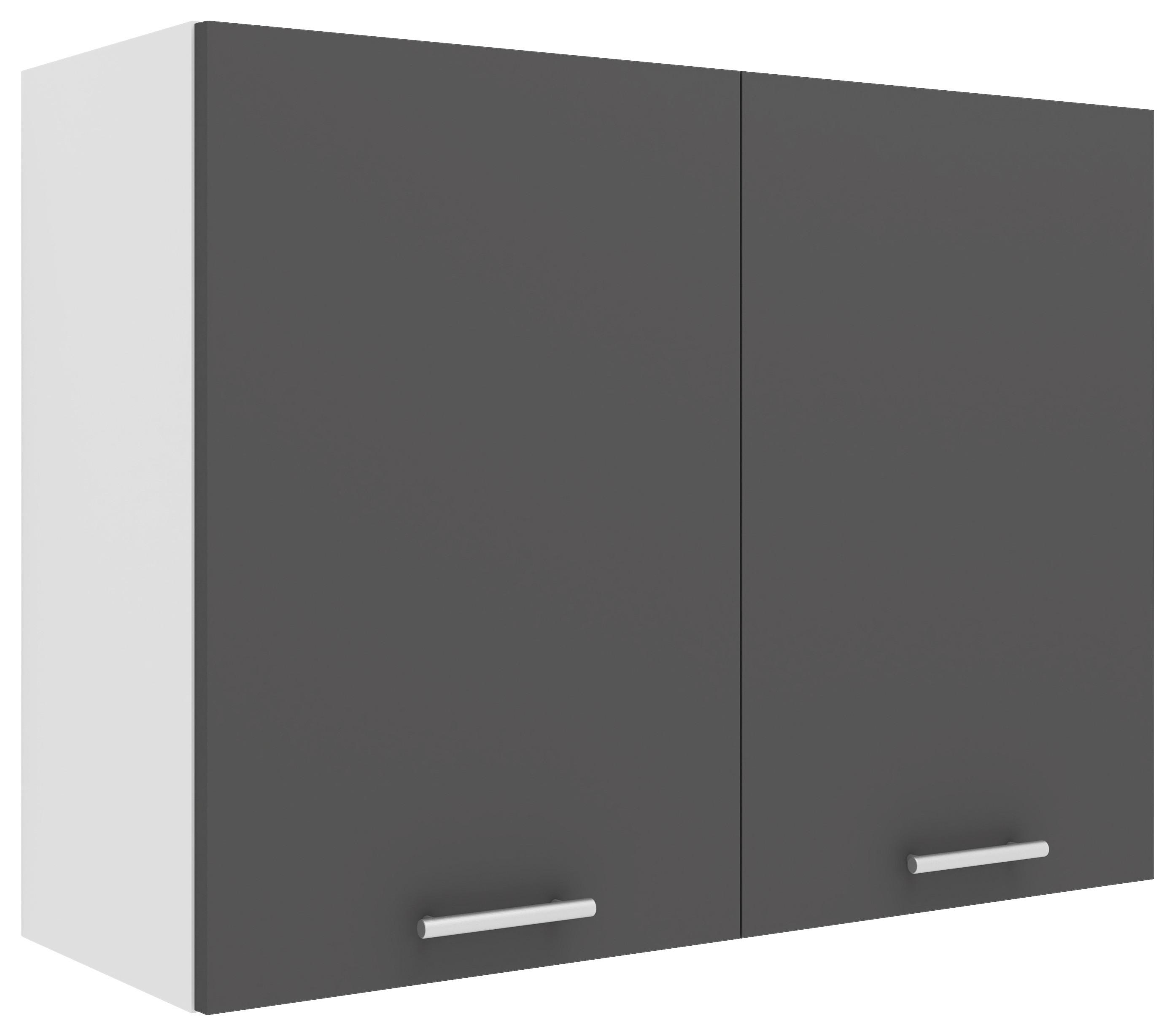 Küchenoberschrank Esilo 80 Cm Anthrazit/weiß - Anthrazit/Weiß, KONVENTIONELL, Holzwerkstoff (80/60/31cm) - MID.YOU