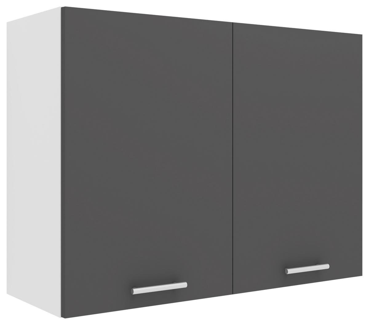 Küchenoberschrank Esilo 80 Cm Anthrazit/weiß - Anthrazit/Weiß, KONVENTIONELL, Holzwerkstoff (80/60/31cm) - MID.YOU