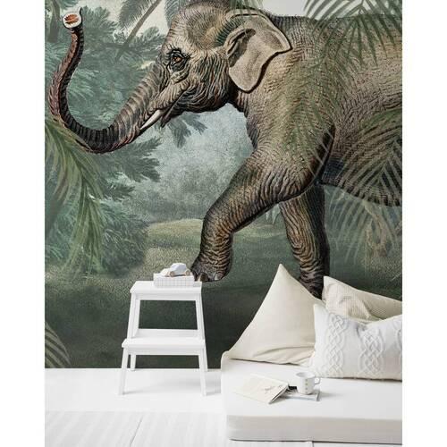 Fototapete Elefant - Multicolor, Basics, Papier/Kunststoff (200/280cm)