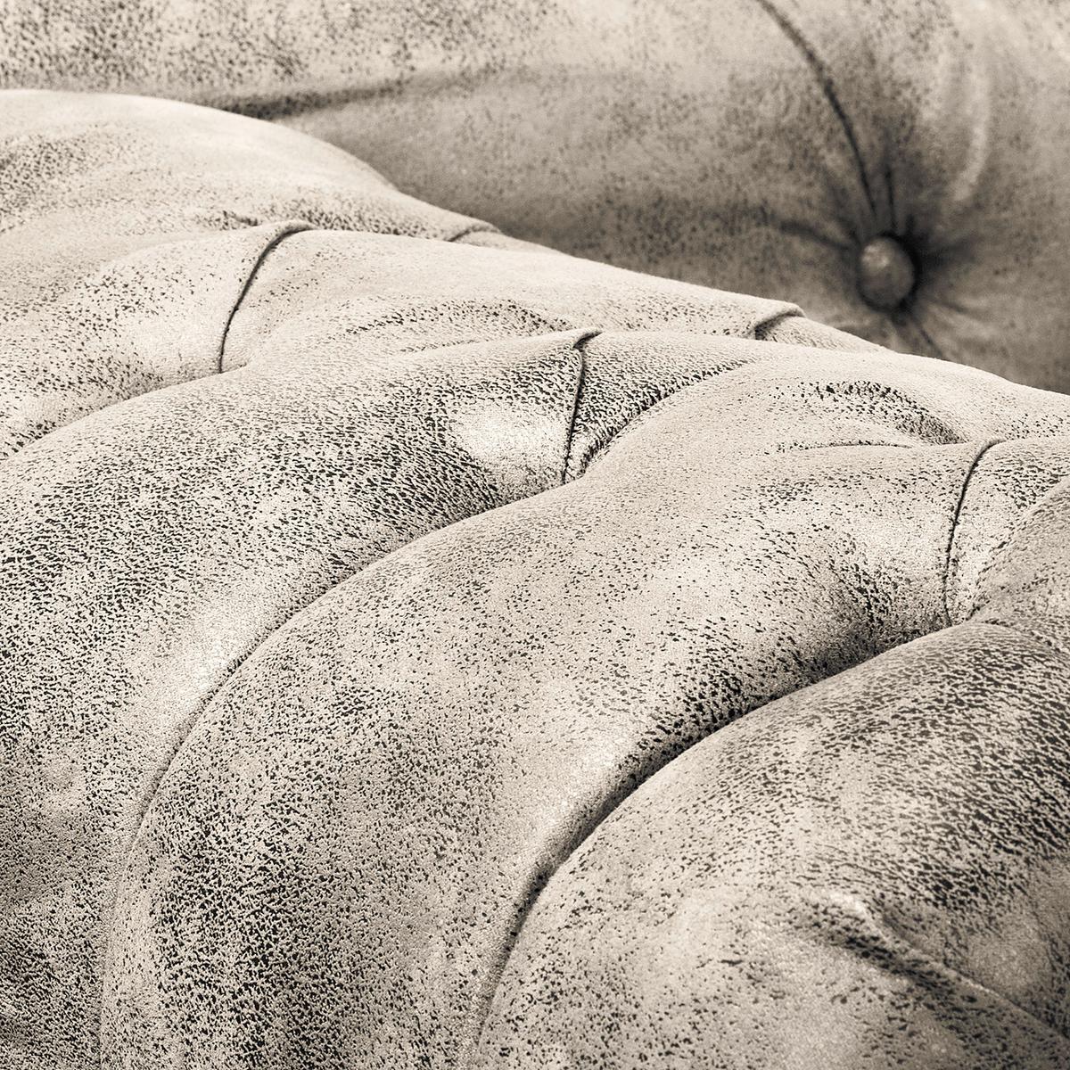 Récamiere Pako Hellgrau B: 185cm - Hellgrau/Braun, Design, Textil (185/93/75cm) - Livetastic