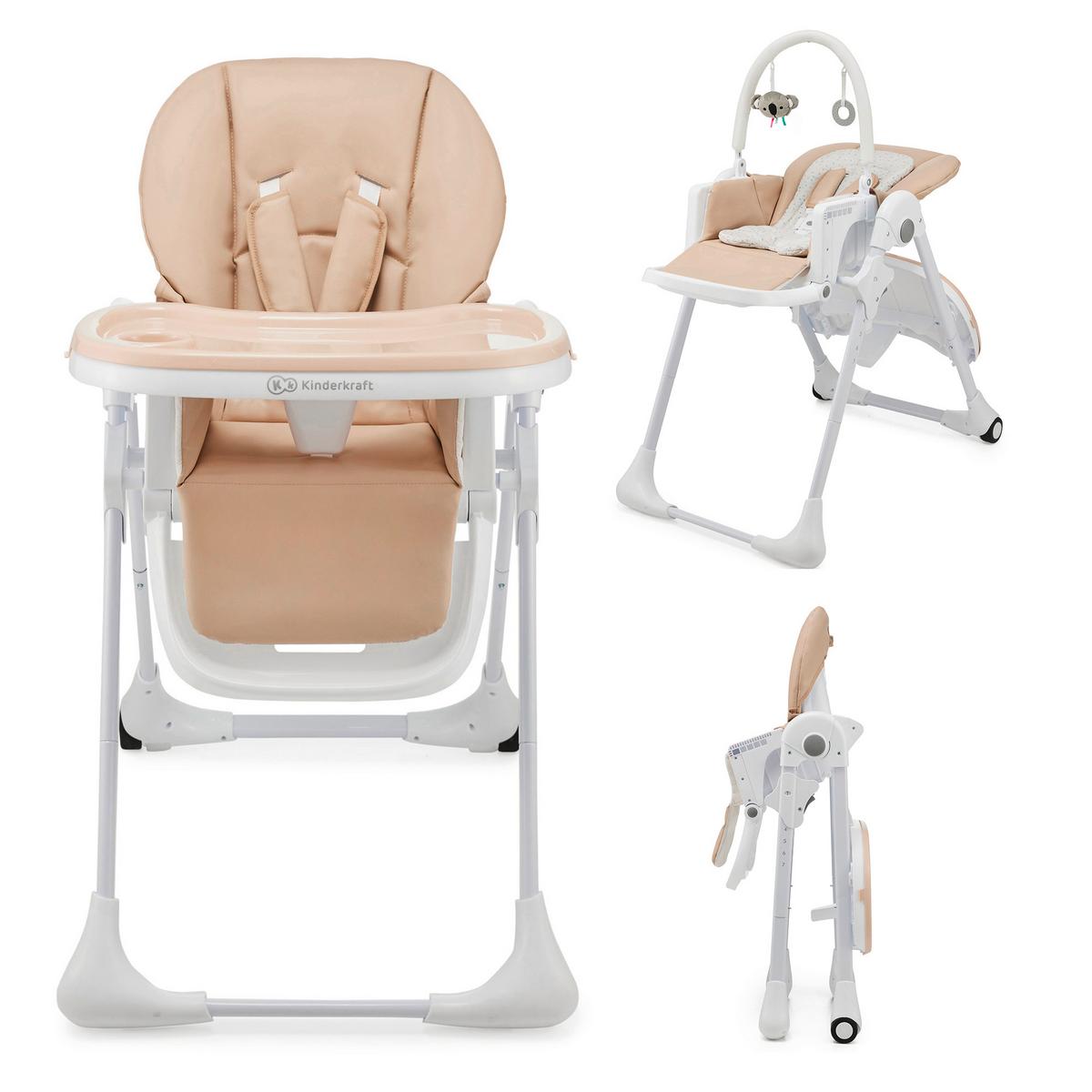 Hochstuhl Beige, B/H/T: 55,5x101x84,5cm - Beige, Basics (55.5/101/84.5cm) - Kinderkraft