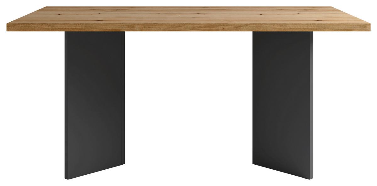 Esstisch Marten - Eichefarben/Anthrazit, MODERN, Holzwerkstoff (160/90/75,5cm) - MID.YOU