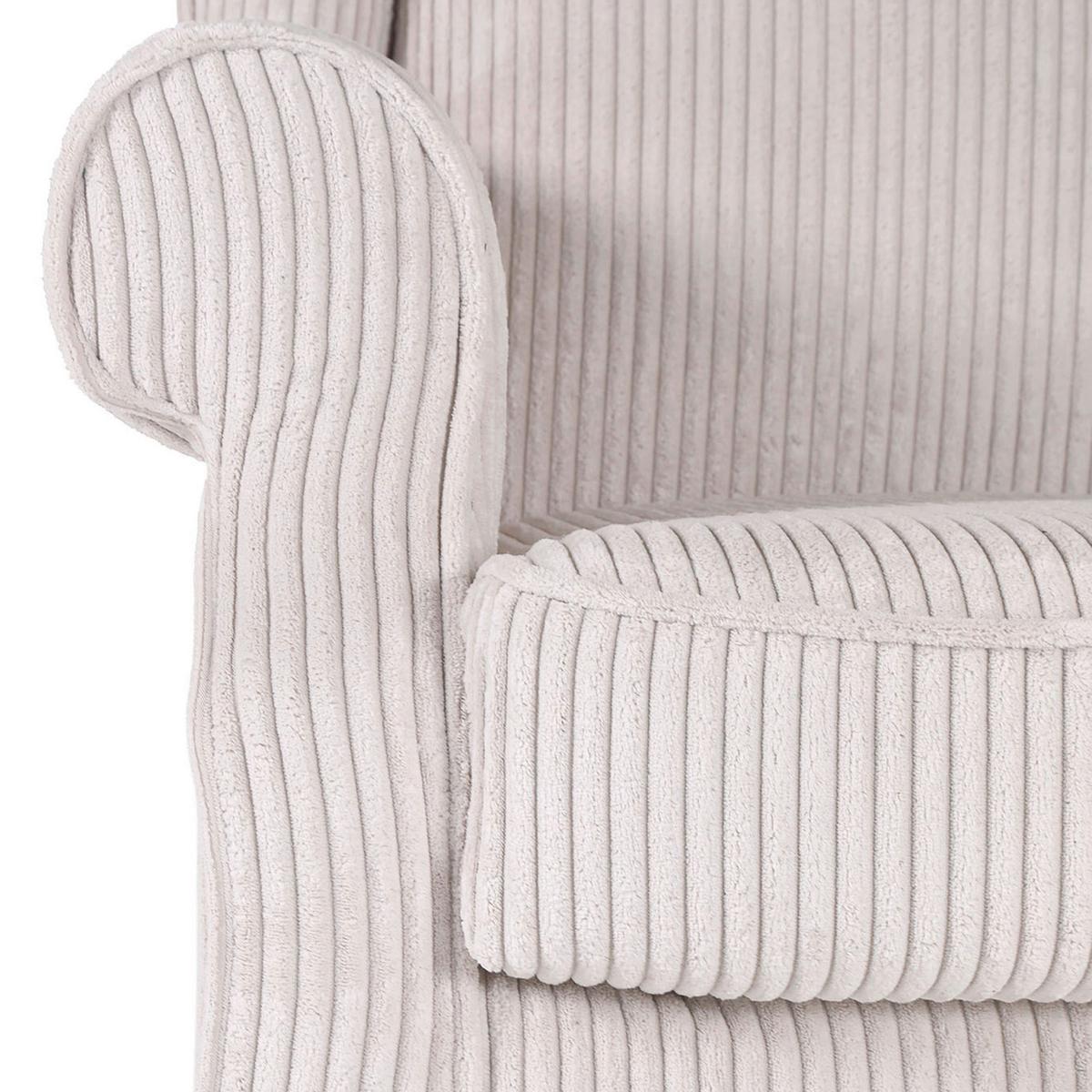 Kreslo - ušiak VIOLA, béžový menčester - čierna/béžová, drevo/textil (82/95/85cm) - Mömax