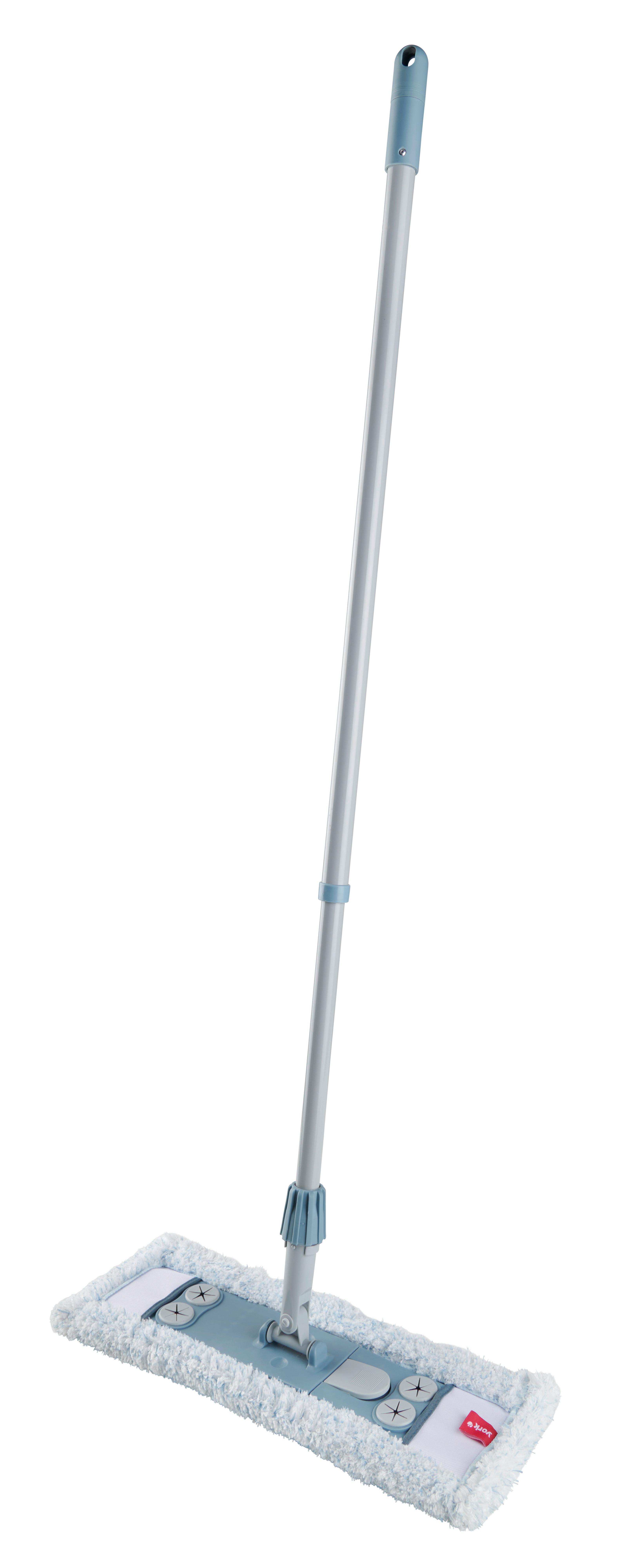 Mop na podlahu Paula - modrá/sivá, Konventionell, kov/textil (45/16/150cm) - Mömax