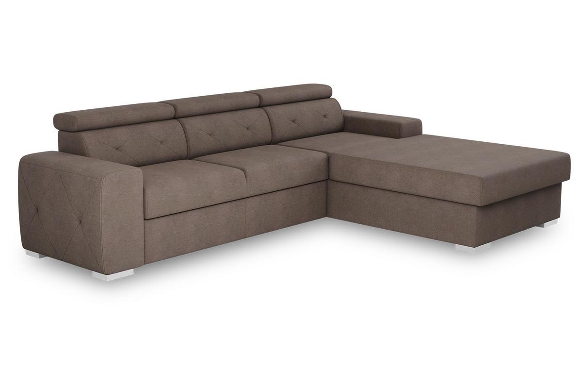 Eckschlafsofa Madison - Braun, Design, Textil (296/195cm) - MID.YOU