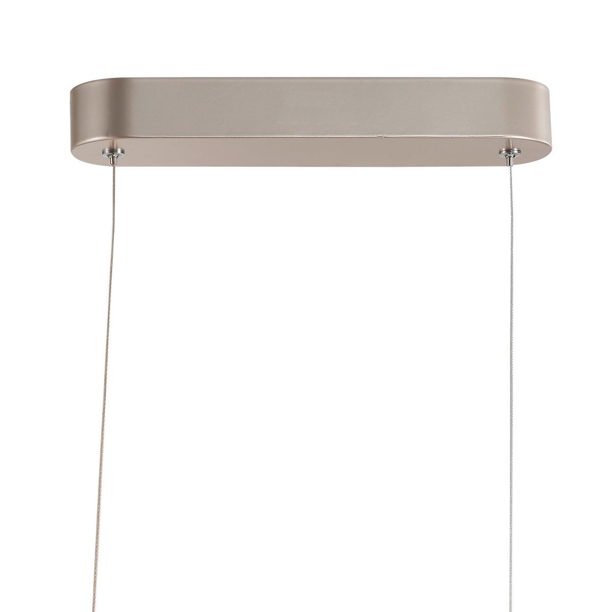 Hängeleuchte 5050/s H: 120 Cm Silberfarben - Silberfarben, Design, Metall (92/29/120cm)