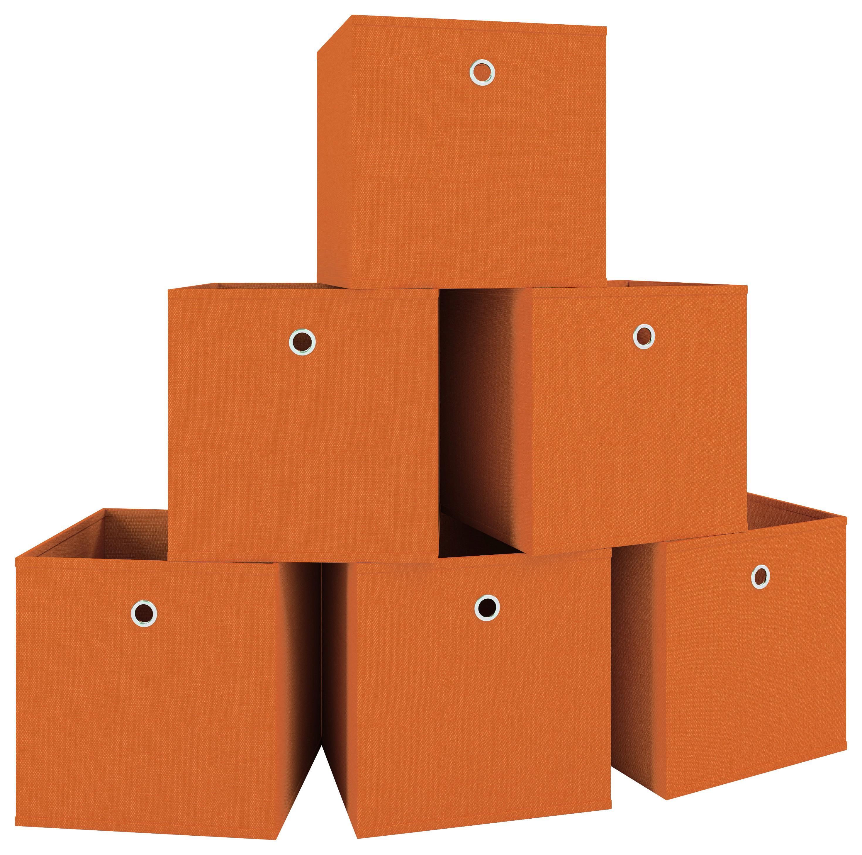 Faltbox Boxas Orange B: 27 cm - Orange, Basics, Kunststoff (27/28/27cm) - MID.YOU