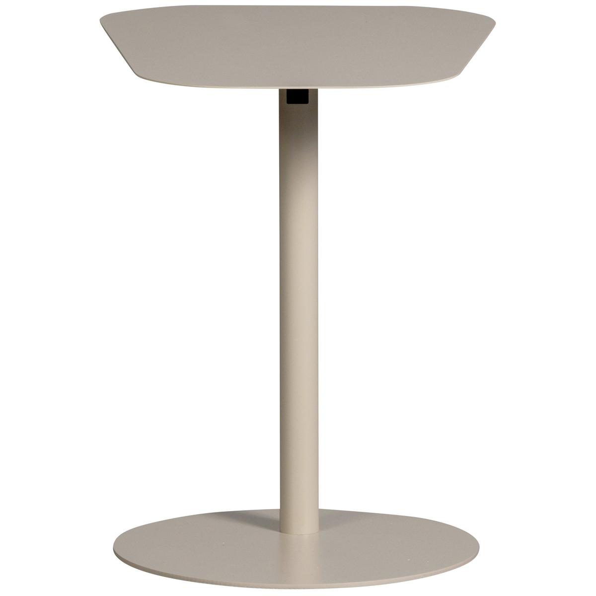 Beistelltisch Lia Hellgrau B: 38 cm - Hellgrau, Design, Metall (50/38/50cm) - Livetastic