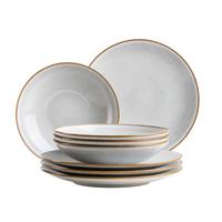 Tafelservice Smoky's 8-Teilig Steinzeug, Weiß, 4 Personen - Weiß, Basics, Keramik - Mäser
